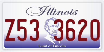 IL license plate Z533620