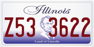 IL license plate Z533622