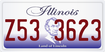 IL license plate Z533623