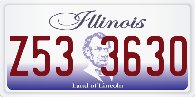 IL license plate Z533630