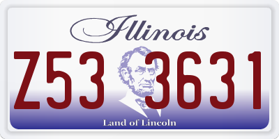 IL license plate Z533631