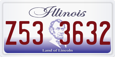 IL license plate Z533632