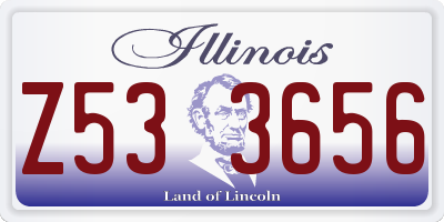 IL license plate Z533656