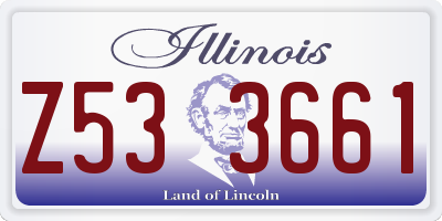 IL license plate Z533661