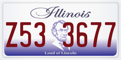 IL license plate Z533677