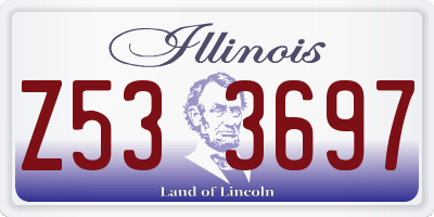 IL license plate Z533697