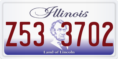 IL license plate Z533702