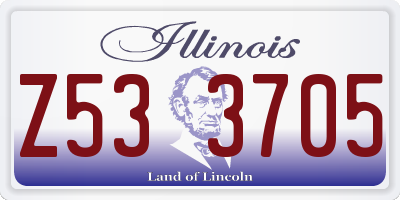 IL license plate Z533705