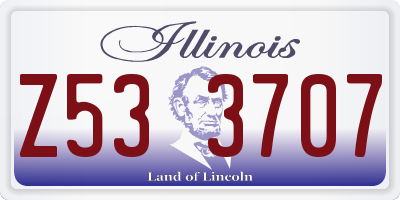 IL license plate Z533707