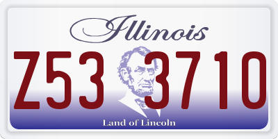 IL license plate Z533710