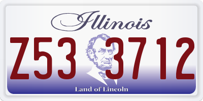 IL license plate Z533712
