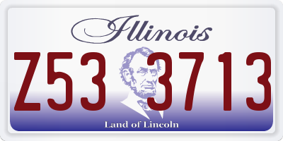 IL license plate Z533713