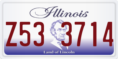 IL license plate Z533714