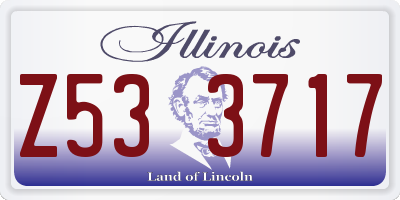 IL license plate Z533717