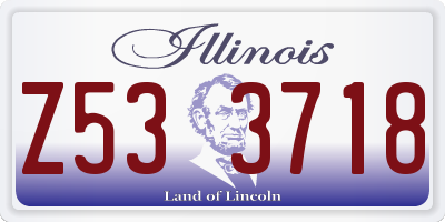 IL license plate Z533718