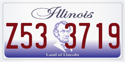 IL license plate Z533719
