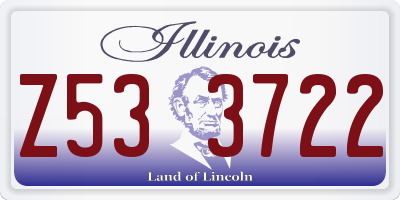 IL license plate Z533722