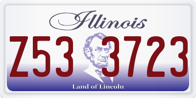 IL license plate Z533723