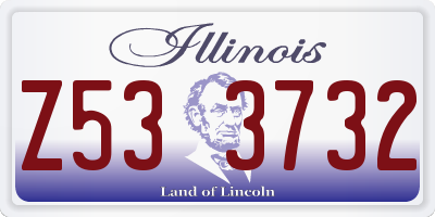 IL license plate Z533732