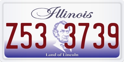 IL license plate Z533739