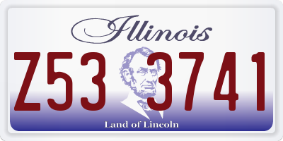 IL license plate Z533741