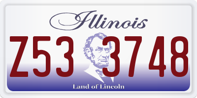IL license plate Z533748