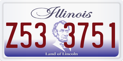 IL license plate Z533751
