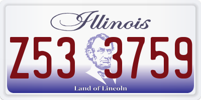 IL license plate Z533759