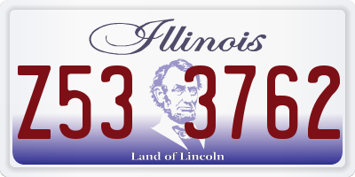 IL license plate Z533762
