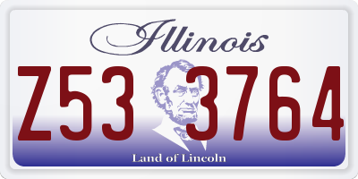 IL license plate Z533764