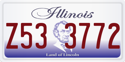 IL license plate Z533772