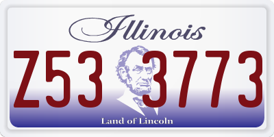 IL license plate Z533773