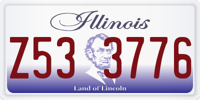 IL license plate Z533776
