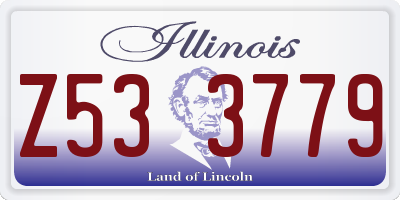 IL license plate Z533779