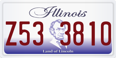 IL license plate Z533810