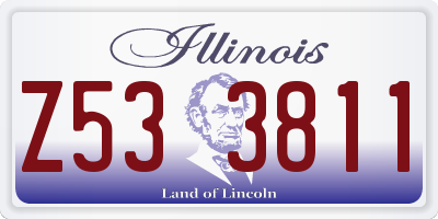 IL license plate Z533811