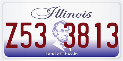 IL license plate Z533813
