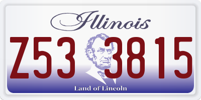 IL license plate Z533815