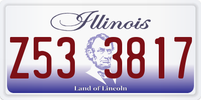IL license plate Z533817