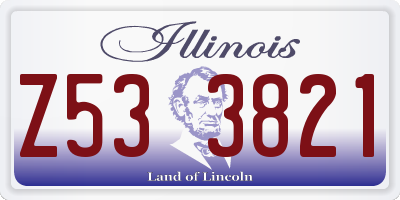 IL license plate Z533821