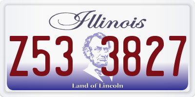 IL license plate Z533827