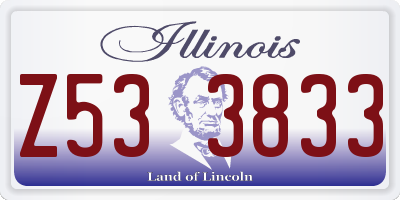 IL license plate Z533833