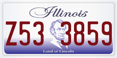IL license plate Z533859