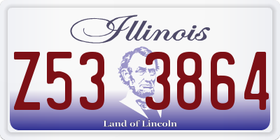 IL license plate Z533864