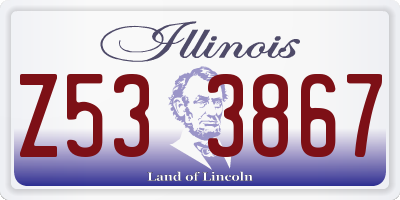 IL license plate Z533867