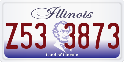 IL license plate Z533873
