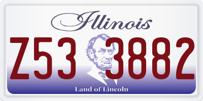 IL license plate Z533882