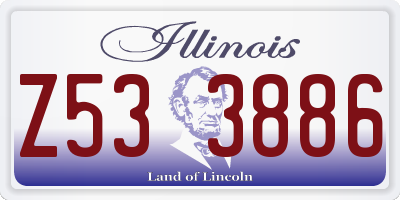 IL license plate Z533886