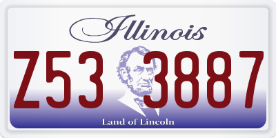 IL license plate Z533887