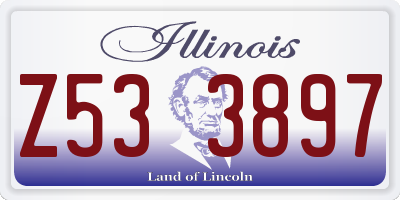 IL license plate Z533897